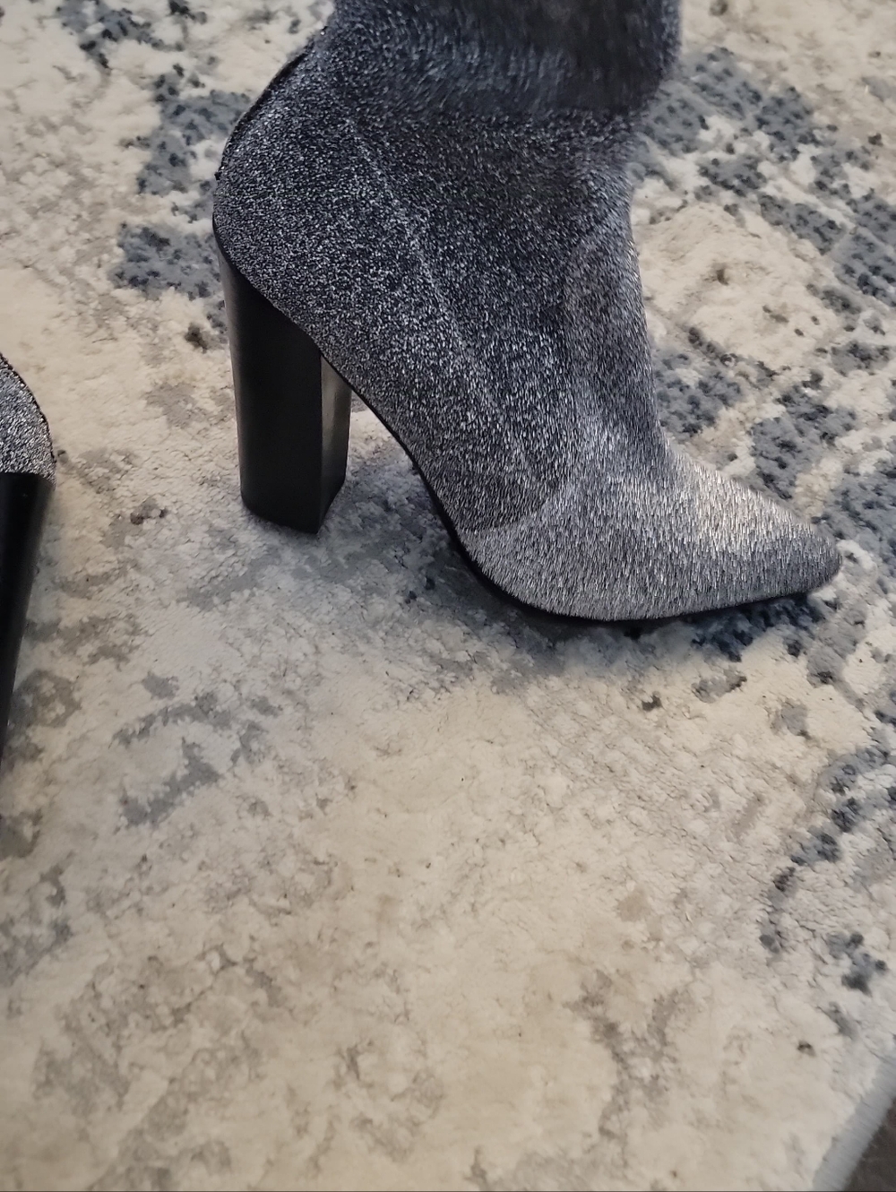 Women’s Gray Pointed Toe Booties